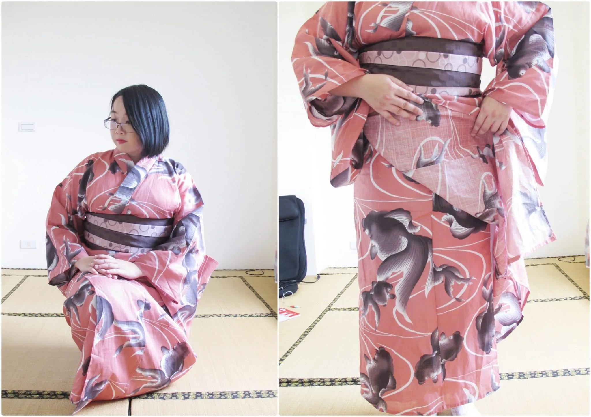 和服體驗/採購前,你必須知道大尺碼和服的多項數據 8 完整交疊,蹲下就不會露出