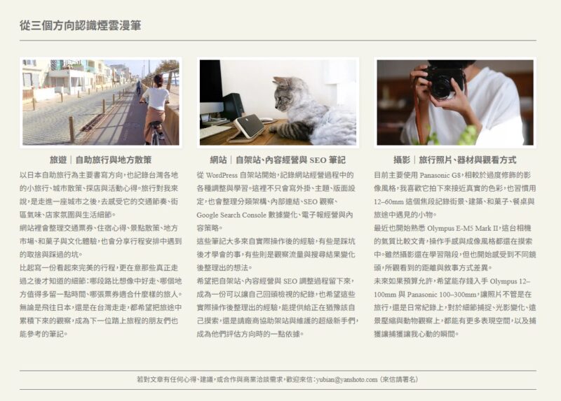 電子報佈局重新更動,以及跟關於我增加區塊,壓縮照片花了 10 小時 4 螢幕擷取畫面 2026 06 26 181623 e1782471677152